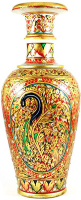 

Chitra Handicraft Stoneware Vase(9 inch, Multicolor)