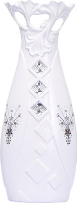 

Sunrise Ceramic Vase(15.5 inch, White)