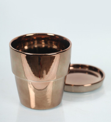 

DECARDO Ceramic Vase(6.5 inch, Copper)