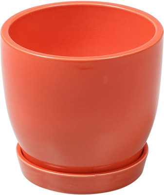 

DECARDO Ceramic Vase(6 inch, Red)