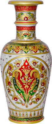 

Vaah Marble Stoneware Vase(12 inch, Multicolor)