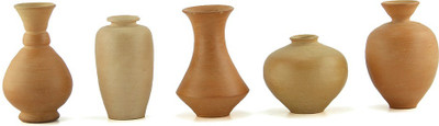 

eKolhapuri Terracotta Vase(3 inch, Multicolor)