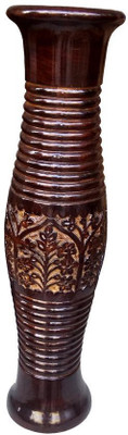 

Craftspoint Wooden Vase(20 inch, Brown)