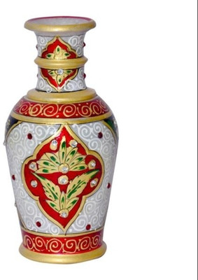 

Chitra Handicraft Marble Flower Pot Stoneware Vase(9 inch, Multicolor)