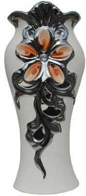 70% OFF on Alar Earthenware Vase(10 inch, White)