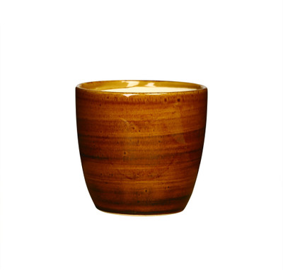 

caffeine Planter in Mud Brown Studio (1 Pc) Handmade Stoneware Vase(5.5 inch, Brown)