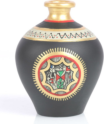 

VarEesha Terracotta Vase(5 inch, Gold)