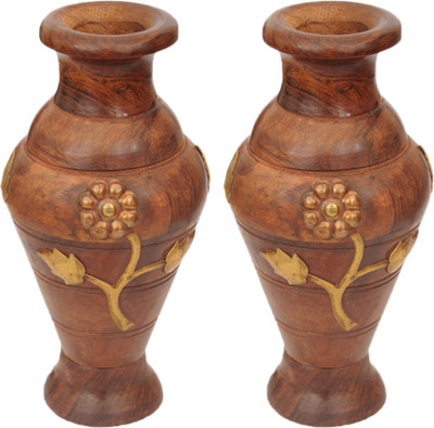 

Ratash.com WI_3165_2 Wooden Vase(3 inch, Brown)