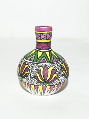 

U-arte FLOWER ART Terracotta Vase(3.62 inch, Multicolor)