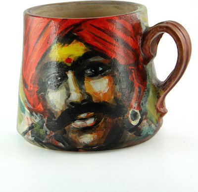 

eKolhapuri Terracotta Vase(5 inch, Multicolor)