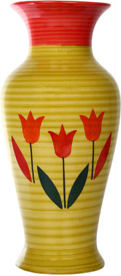 

The Decor Mart Ceramic Vase(4.5 inch, Yellow)