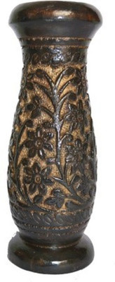 

Onlineshoppee Wooden Vase(12 inch, Brown)