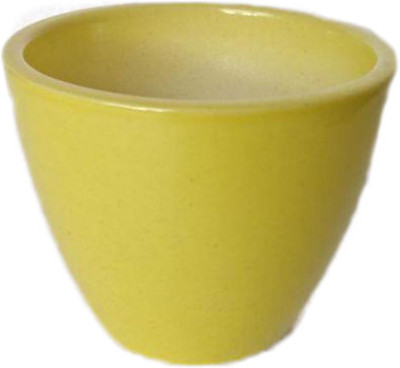 DECARDO Ceramic Vase(3 inch, Yellow)