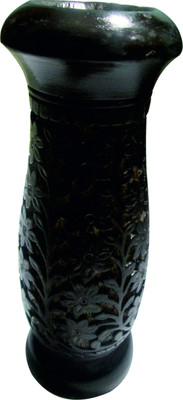 

Handicraft Hand Made Wooden Vase(8 inch, Brown)