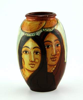 

eKolhapuri Terracotta Vase(5 inch, Multicolor)
