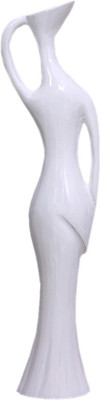 

La Belle Monalisa -W Aluminium Vase(22 inch, White)