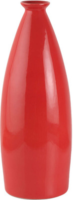 

DECARDO Ceramic Vase(18 inch, Red)