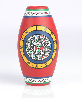 

VarEesha Terracotta Vase(5 inch, Red)