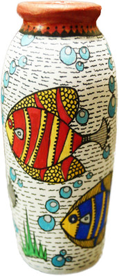 

U-arte FISH COLONY Terracotta Vase(4.33 inch, Multicolor)