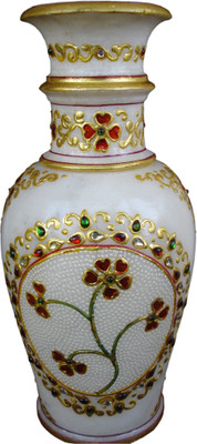 

Chitra Handicraft Stoneware Vase(9 inch, Multicolor)