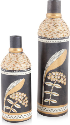 

VarEesha Terracotta Vase(10 inch, Brown)