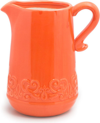 

Chumbak Vintage Pink Pitcher Vase Ceramic Vase(9 inch, Orange)