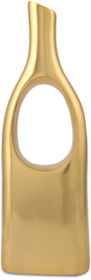 

Bubblewrap Aluminium Vase(13.2 inch, Gold)