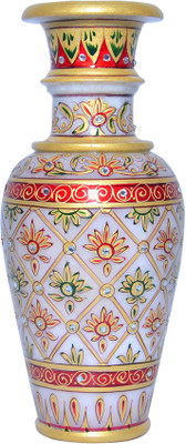 

Vaah Marble Stoneware Vase(9 inch, Multicolor)