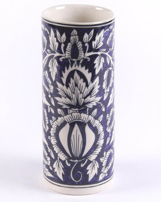 

VarEesha Ceramic Vase(9 inch, Blue)