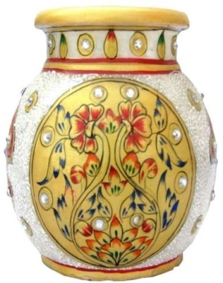 

Chitra Handicraft Marble Lotta Stoneware Vase(4 inch, Multicolor)