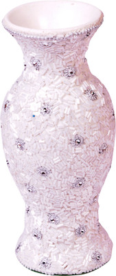 

Ruhi's Creations Ceramic Vase(12 inch, White)