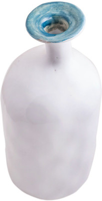 

Chumbak Ceramic Vase(12 inch, Blue, White)