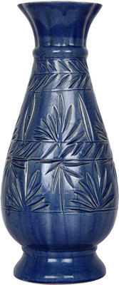 

The Decor Mart Ceramic Vase(6.5 inch, Blue)