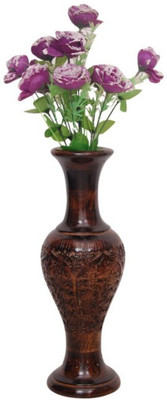 

Onlineshoppee Wooden Vase(17 inch, Brown)