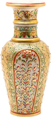 

Santosh Art Collection Marble Stoneware Vase(9 inch, Multicolor)