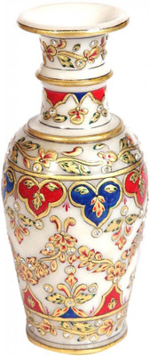 

Chitra Handicraft Marble Heart Design Flower Stoneware Vase(9 inch, Multicolor)