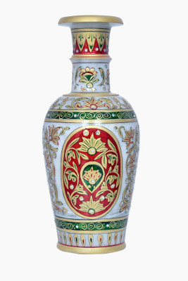

Vaah Marble Stoneware Vase(12 inch, Multicolor)