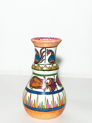 

U-arte TANGY FISH Terracotta Vase(6.1 inch, Multicolor)