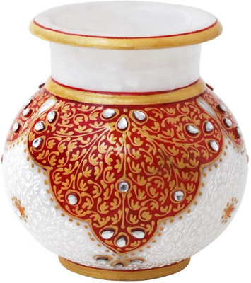 31% OFF on Handicrafts Paradise Marble Stoneware Vase(4 inch, Multicolor)