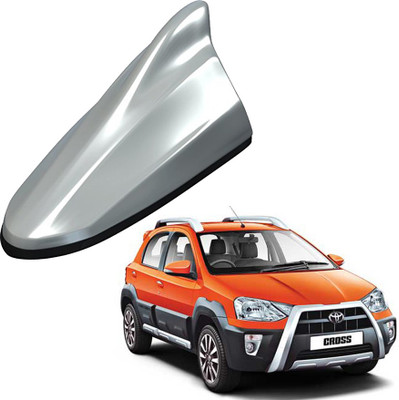

Auto Addict Premium Make Car Silver Shark Fin Replacement Signal Receiver AA16 Toyota Etios Cross Hidden Vehicle Antenna
