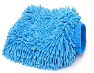 

Samrah Microfiber Washing Hand Gloves (Blue 4) Wrapped Sponge(Pack of 1)