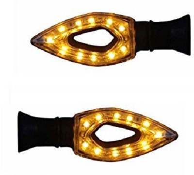 

TRUELINKS Front, Rear LED Indicator Light for Universal For Bike Universal For Bike(Yellow)