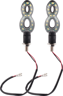 

Autofy Rear LED Indicator Light for Universal For Bike(White)