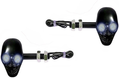 

Capeshoppers Front, Rear LED Indicator Light for Royal Enfield Thunder Bird 500(White)
