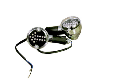 HMRA Power Front, Rear LED Indicator Light for Royal Enfield, Bajaj Universal For Bike(Blue, Amber)
