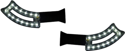 ACCESSOREEZ Front, Side LED Indicator Light for Honda Universal For Bike(White)