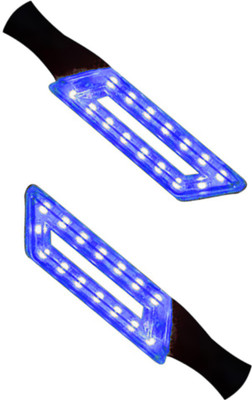 

ACCESSOREEZ Front, Rear LED Indicator Light for Mahindra Gusto(Blue)