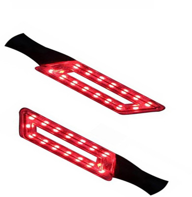 

Capeshoppers Front, Rear LED Indicator Light for Hero Universal For Bike(Red)