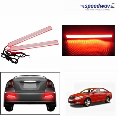 

Speedwav Headlight LED for Skoda(Laura, Pack of 2), Red