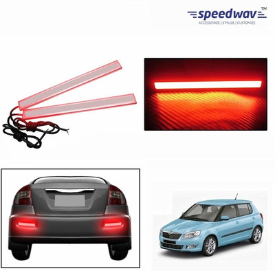 

Speedwav Headlight LED for Skoda(Fabia, Pack of 2), Red